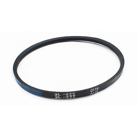 D&D 3L230 FHP V-Belt, 23 in Outside Length, 3/8 in Top Width, 7/32 in Thickness, 1 Ribs 3L230